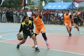 नवौं राष्ट्रिय : महिला बास्केटबलमा आर्मी फाइनलमा
